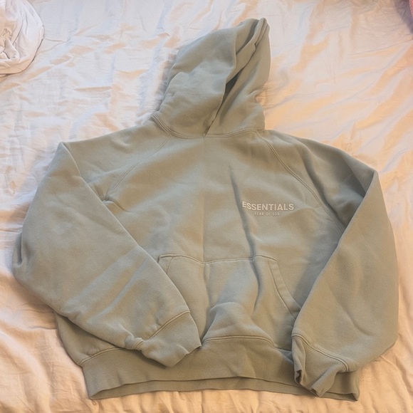 Fear of God Essentials Light Gray Hoodie - Picture 1 of 6
